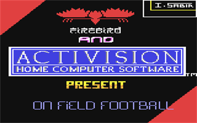 On-Field Football - Screenshot - Game Title Image
