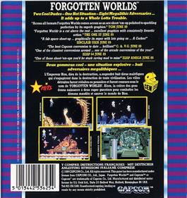 Forgotten Worlds - Box - Back Image