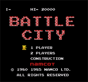 Battle City - Screenshot - Game Title Image