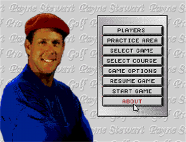 Payne Stewart Pro Golf - Screenshot - Game Select Image