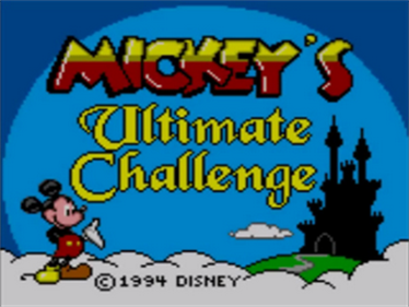 Mickey's Ultimate Challenge - Screenshot - Game Title Image