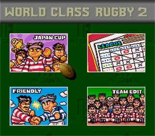 World Class Rugby 2: Kokunai Gekitou Hen '93 - Screenshot - Game Select Image