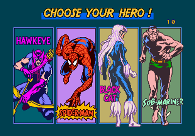 Spider-Man: The Video Game - Screenshot - Game Select Image