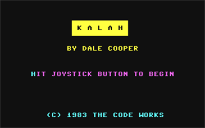 Kalah (McGraw-Hill) - Screenshot - Game Title Image