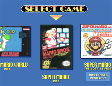 Super Mario All-Stars / Super Mario World - Screenshot - Game Select Image