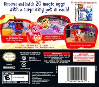 Petz Fantasy Sunshine Magic - Box - Back Image