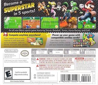 Mario Sports Superstars - Box - Back Image