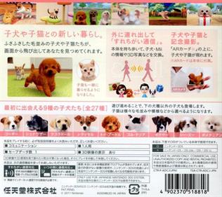 Nintendogs + Cats: Toy Poodle & New Friends - Box - Back Image