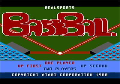 RealSports Baseball - Screenshot - Game Title Image