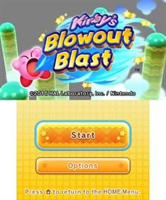 Kirby's Blowout Blast - Screenshot - Game Title Image