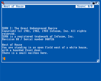 Zork I - Screenshot - Game Title Image