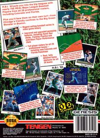 R.B.I. Baseball '93 - Box - Back Image