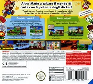 Paper Mario: Sticker Star - Box - Back Image