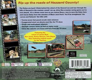 The Dukes of Hazzard: Racing for Home - Box - Back Image