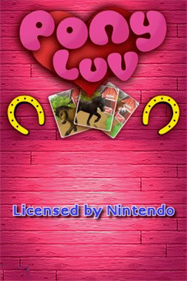 Pony Luv - Screenshot - Game Title Image