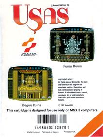 Usas - Box - Back Image