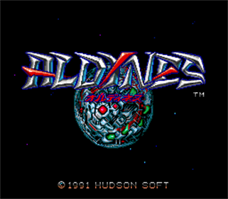 Aldynes: The Misson Code for Rage Crisis - Screenshot - Game Title Image