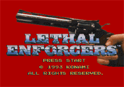 Lethal Enforcers - Screenshot - Game Title Image