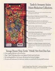 Teenage Mutant Ninja Turtles - Advertisement Flyer - Back Image