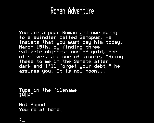 How To Write Adventure Games