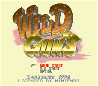 Wild Guns - Screenshot - Game Title Image