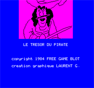 Le Tresor du Pirate - Screenshot - Game Title Image