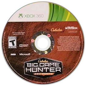 Cabela's Big Game Hunter: Pro Hunts - Disc Image