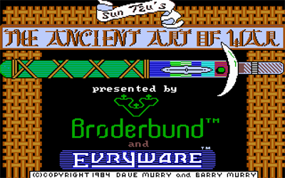 The Ancient Art of War - Screenshot - Game Title