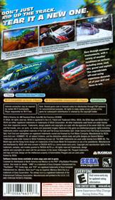Sega Rally Revo - Box - Back Image