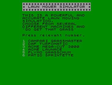 Advanced Lawnmower Simulator(Unsatisfactory Software) - Screenshot - Game Title Image