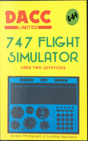 747 Flight Simulator - Fanart - Box - Front Image