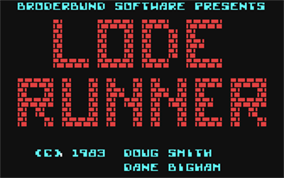 Lode Runner (Brøderbund Software) - Screenshot - Game Title Image