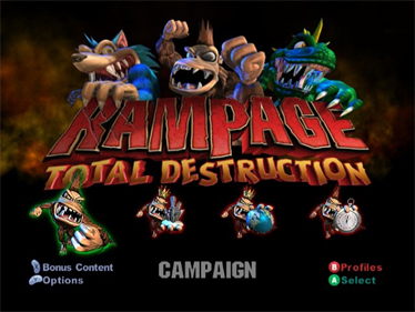 Rampage: Total Destruction - Screenshot - Game Title Image