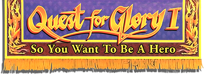 Quest for Glory I: So You Want To Be A Hero (VGA Remake) - Clear Logo Image