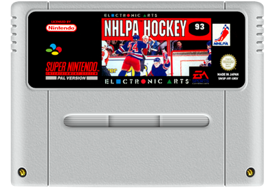 NHLPA Hockey 93 - Fanart - Cart - Front Image