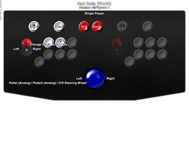 Rad Rally - Arcade - Controls Information Image
