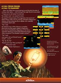 Pitfall II: Lost Caverns - Box - Back - Reconstructed Image