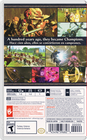 Hyrule Warriors: Age of Calamity - Box - Back - Reconstructed Image