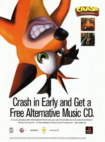 Crash Bandicoot - Advertisement Flyer - Front Image