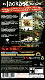 Jackass: The Game - Box - Back Image