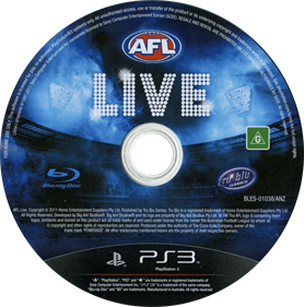 AFL Live - Disc Image
