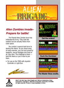 Alien Brigade - Box - Back - Reconstructed Image