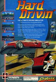 Hard Drivin' - Advertisement Flyer - Front Image