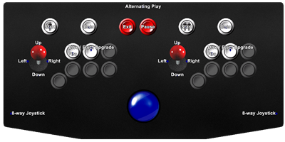 B-Wings - Arcade - Controls Information Image