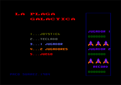 The Galactic Plague - Screenshot - Game Select