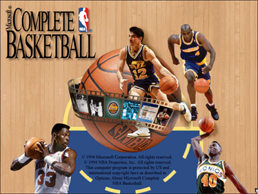 Microsoft Complete NBA Basketball Guide '94-'95 - Screenshot - Game Title