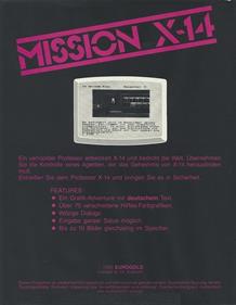 Mission X-14 - Box - Back Image