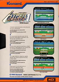 Hyper Sports 1 - Box - Back Image