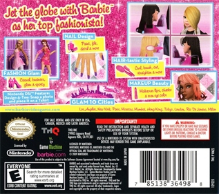 Barbie: Jet, Set & Style - Box - Back Image