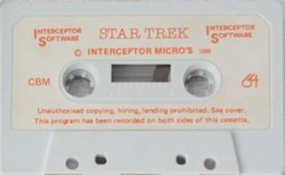 Star Trek (Interceptor Software) - Cart - Front